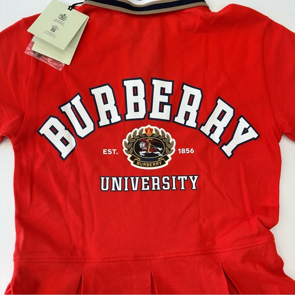 Burberry
Girls Red Cotton Varsity Polo Dress - Picture 7 of 11